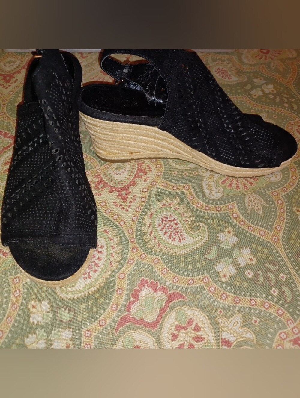 Liz Claiborne 11 sandals slingbacks wedge heels shoes HARDIE
